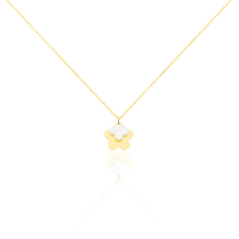 Collier Or Jaune Cleomelia Fleur - Spannringe Kinder | OROVIVO