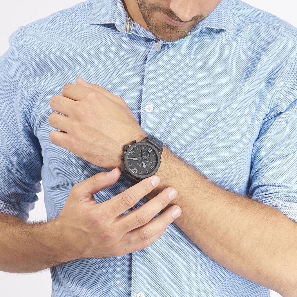 Fossil Herrenuhr Nate JR1401 Quarz Chronograph - Armbanduhren Herren | OROVIVO
