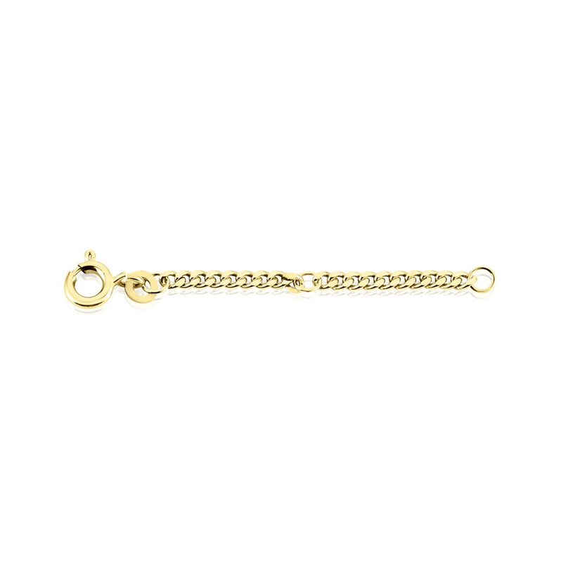 Verl&auml;ngerungskette Panzerkette Gold 375 5cm - Schmuck mit Stein Damen | OROVIVO