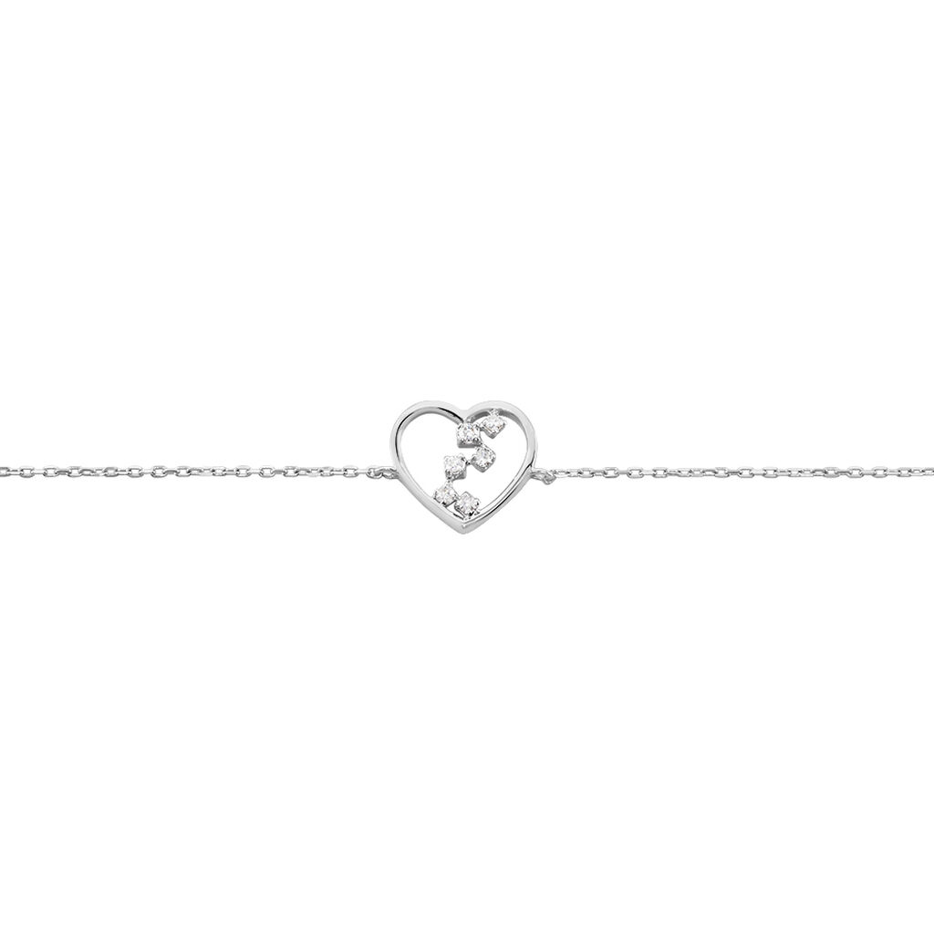Bracelet Or Weiss Modana Coeur Diamant - Spannringe Damen | OROVIVO