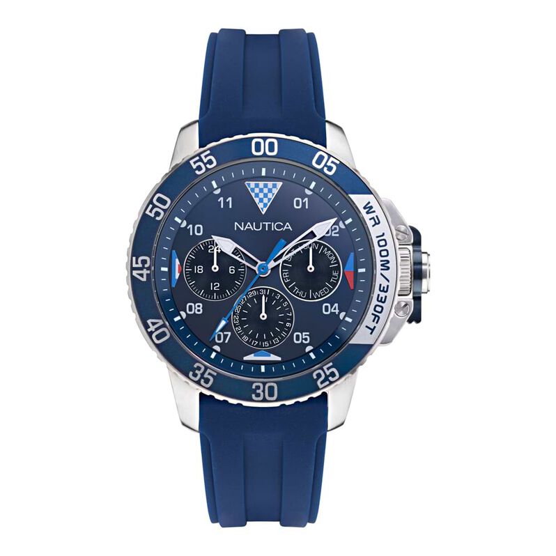 Orologio Multifunzione Uomo Nautica Bay Ho quadrante Blu NAPBHS009 - Spannringe Herren | OROVIVO