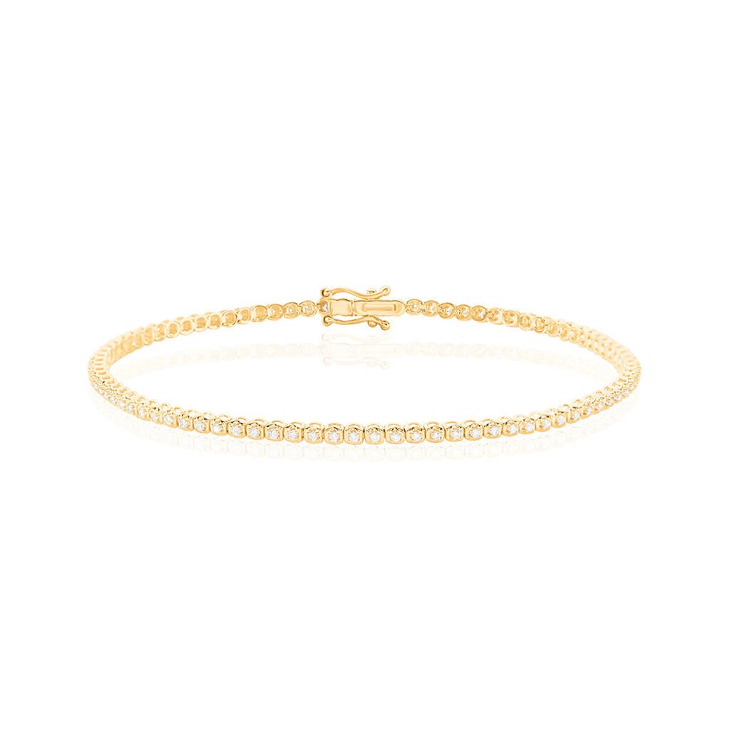 ZHURI Damen Armband Gold 585 (14 Karat) Diamant Weiß 0,5 ct, Armband mit Stein