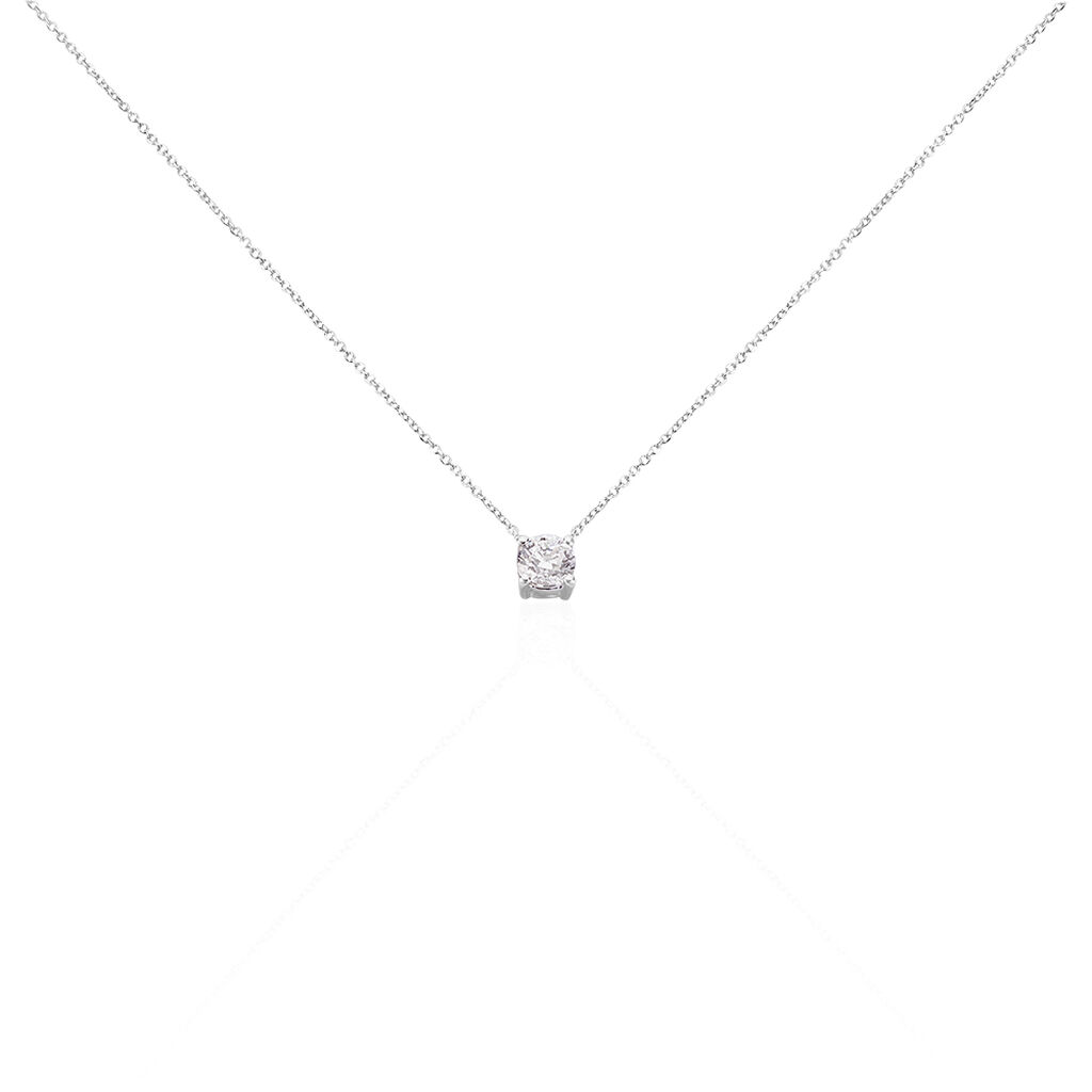 Collier Victoria Or Blanc Diamant - Spannringe Damen | OROVIVO