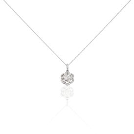 Damen Halskette Weißgold 750 Diamanten 0,34ct - Ketten mit Anhänger Damen | OROVIVO
