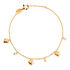 JAZMINE Damen Armband Vergoldet 750 Zirkonia Wei&szlig; Herz