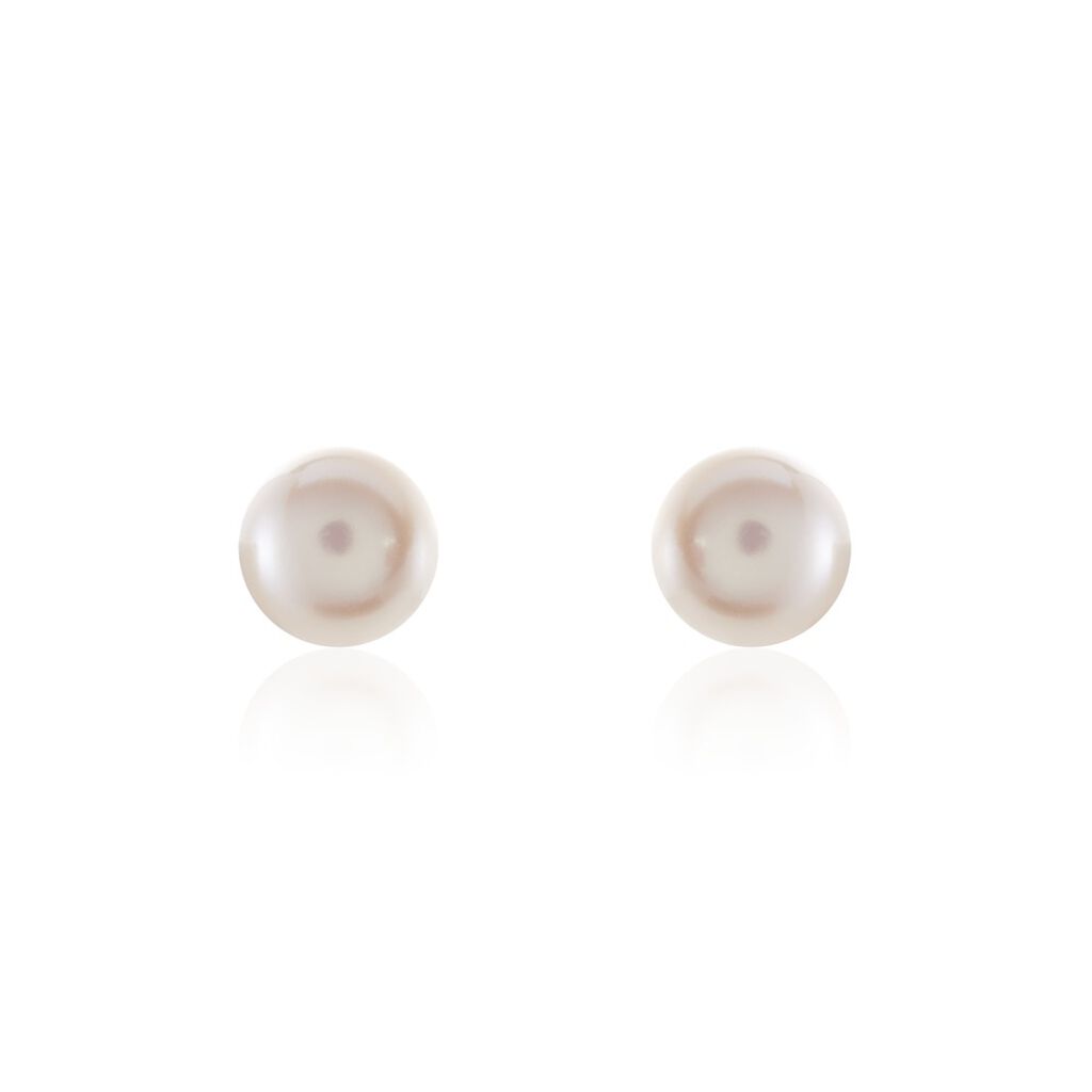Damen Perlenohrringe Gold 585 Zuchtperle 7-8mm Grace - Ohrstecker Damen | OROVIVO