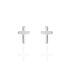 GAIANA 1 Damen Ohrstecker Silber 925 Religiöses Kreuz