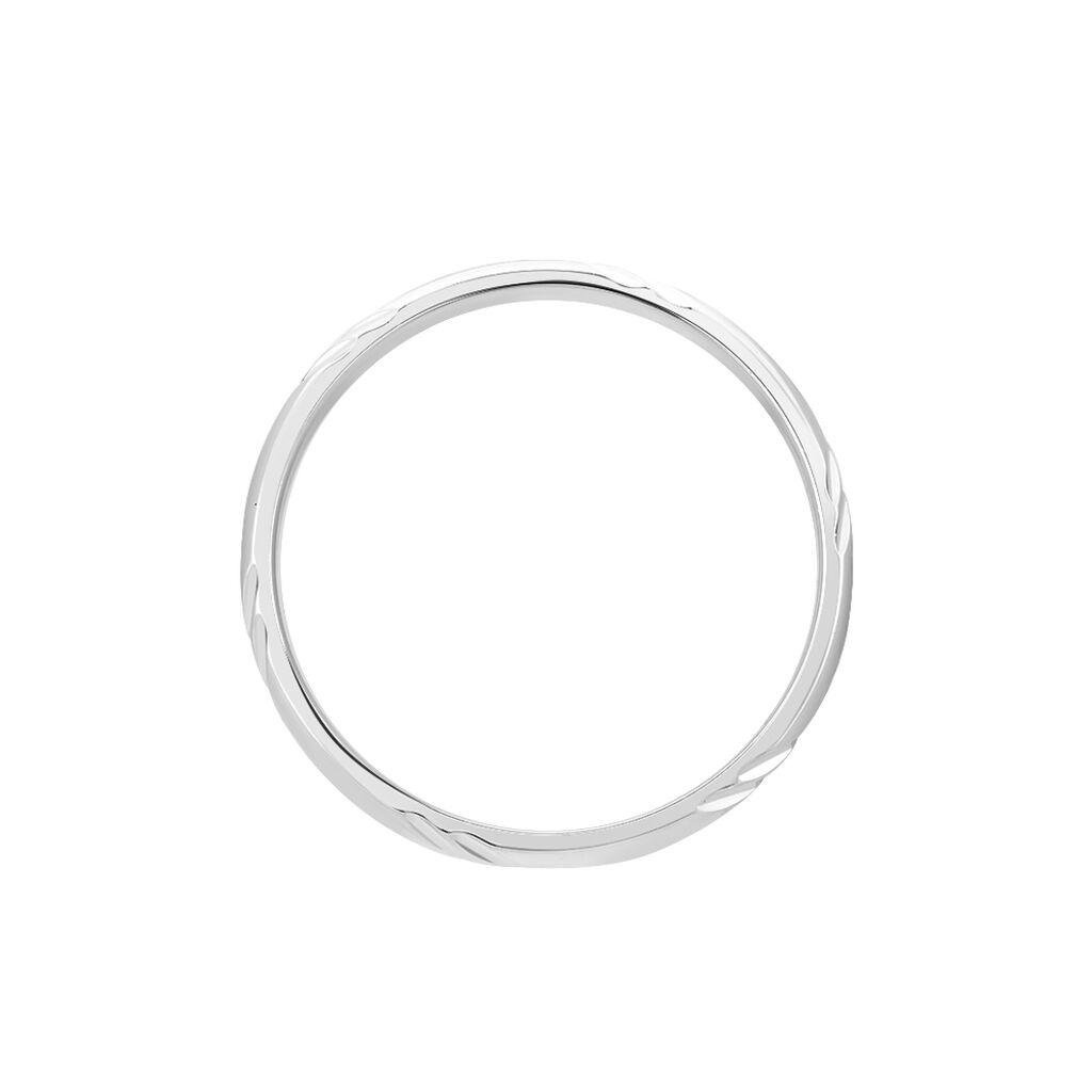 Alliance Soriya Demi Jonc Classique Argent Blanc - Spannringe Familie | OROVIVO
