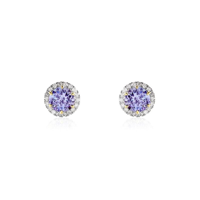Damen Ohrstecker Gold 585 Tansanit Blau 2,02ct Catherine  - Ohrstecker Damen | OROVIVO