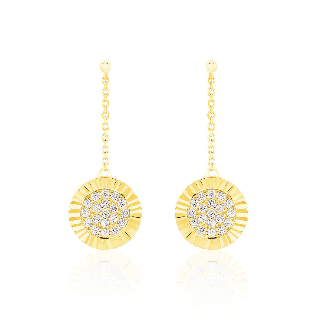 Boucles D'oreilles Or Jaune Arina - Spannringe Damen | OROVIVO