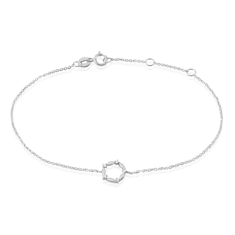 Bracelet Luciole Or Blanc Et Diamant - Spannringe Damen | OROVIVO