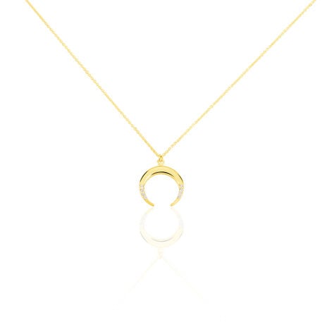 Damen Halskette Gold 375 Zirkonia Mond - Halsketten Damen | OROVIVO