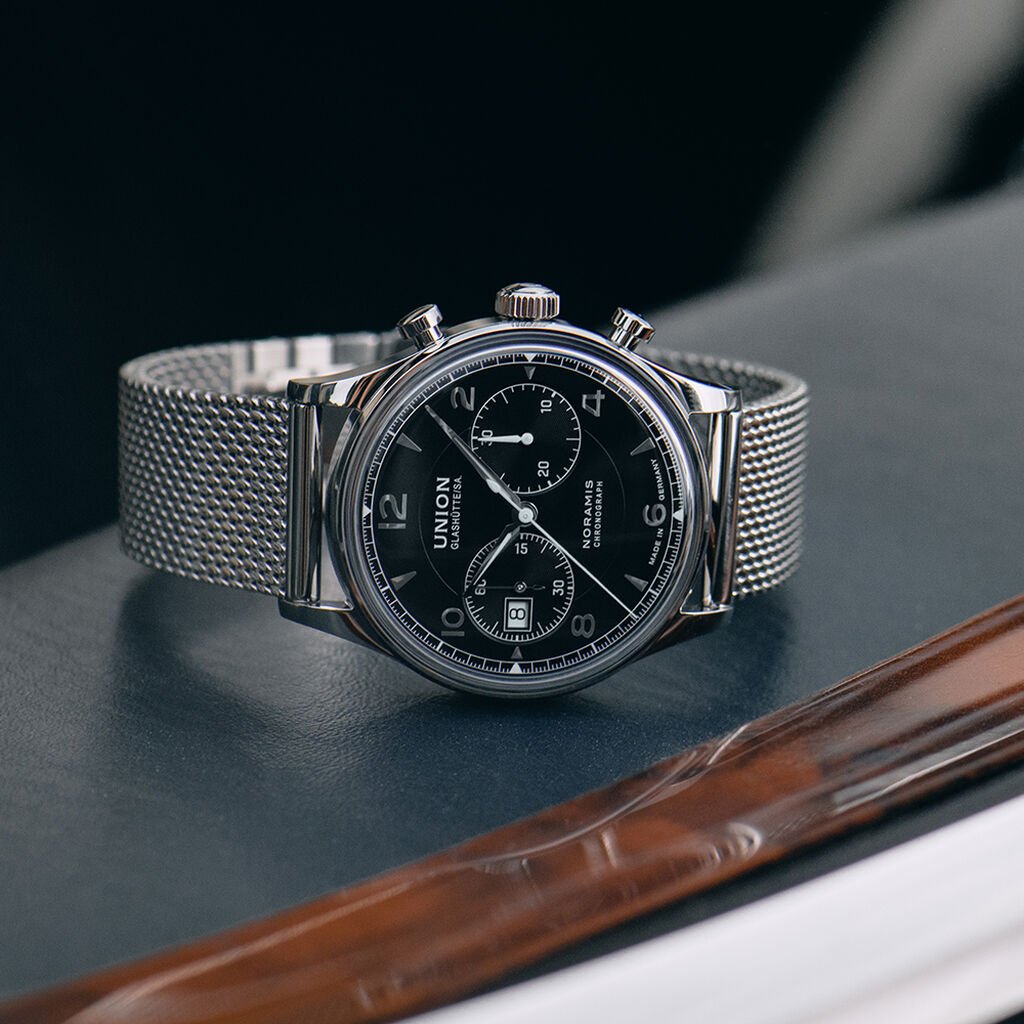 Union Glash&uuml;tte Herrenuhr Noramis Chronograph Automatik D0124271105700