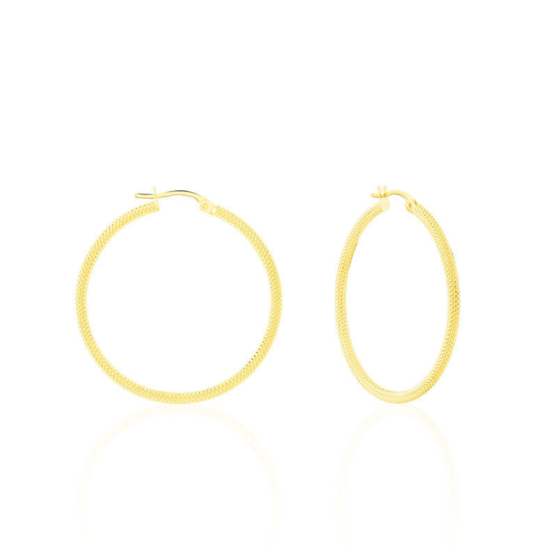 Damen Creolen Gold 375 Diamantiert - Creolen Damen | OROVIVO