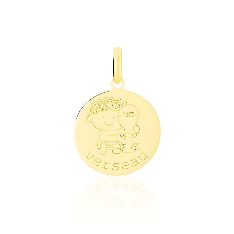 Pendentif Or Jaune Zodiaque Verseau - Spannringe Kinder | OROVIVO
