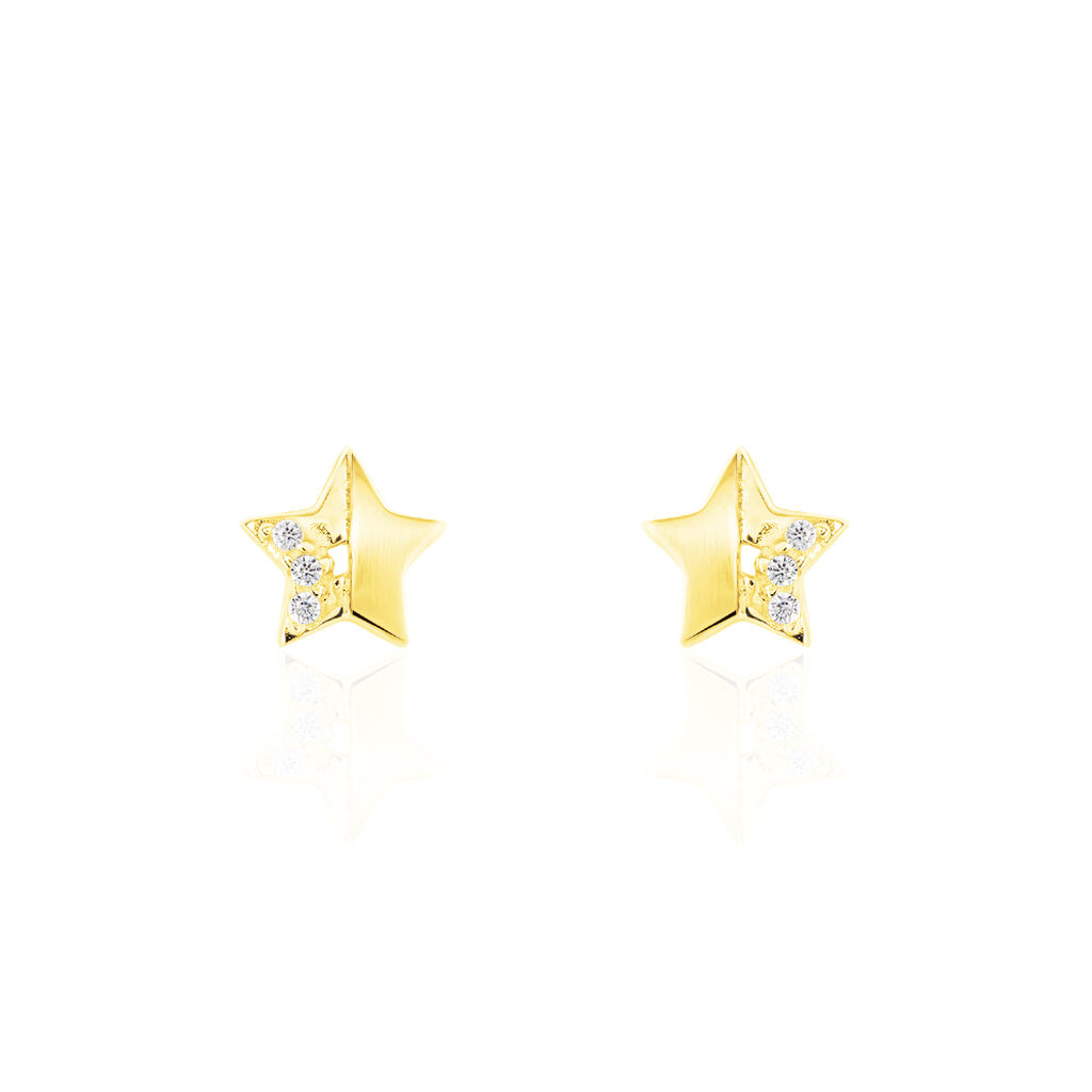 Kinder Ohrstecker Gold 375 Zirkonia Stern - Ohrstecker Kinder | OROVIVO