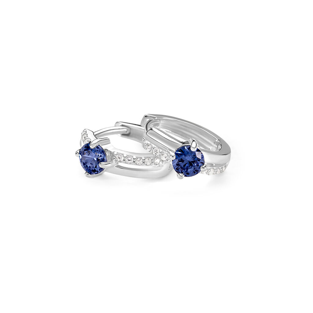 JOLA Damen Creolen Silber 925 Zirkonia Weiß - Creolen Damen | OROVIVO