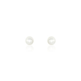 Damen Perlenohrringe Gold 375 Zuchtperle 3-3,5mm - Ohrstecker Damen | OROVIVO