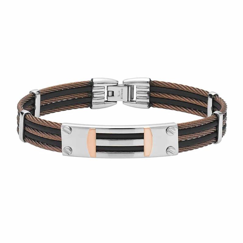Bracelet Sawssan Or Acier Bicolore - Spannringe Herren | OROVIVO