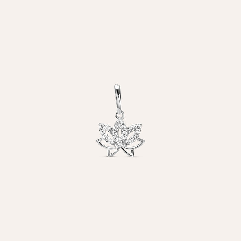 Pendente Poème Oro Bianco Cubic Zirconia - Spannringe Damen | OROVIVO