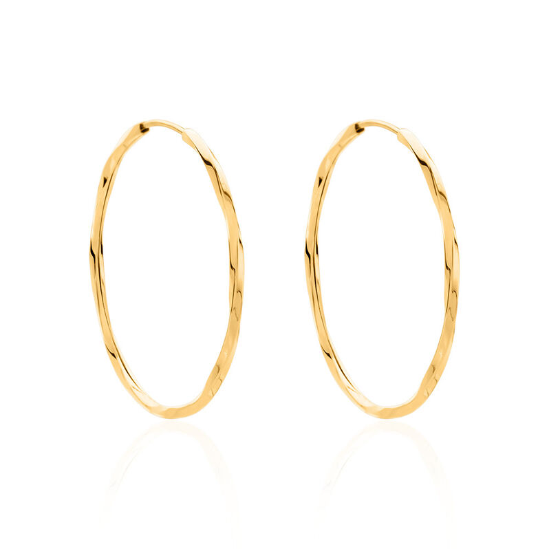 JUSTINE Damen Creolen Gold 375 (9 Karat) - Creolen Damen | OROVIVO