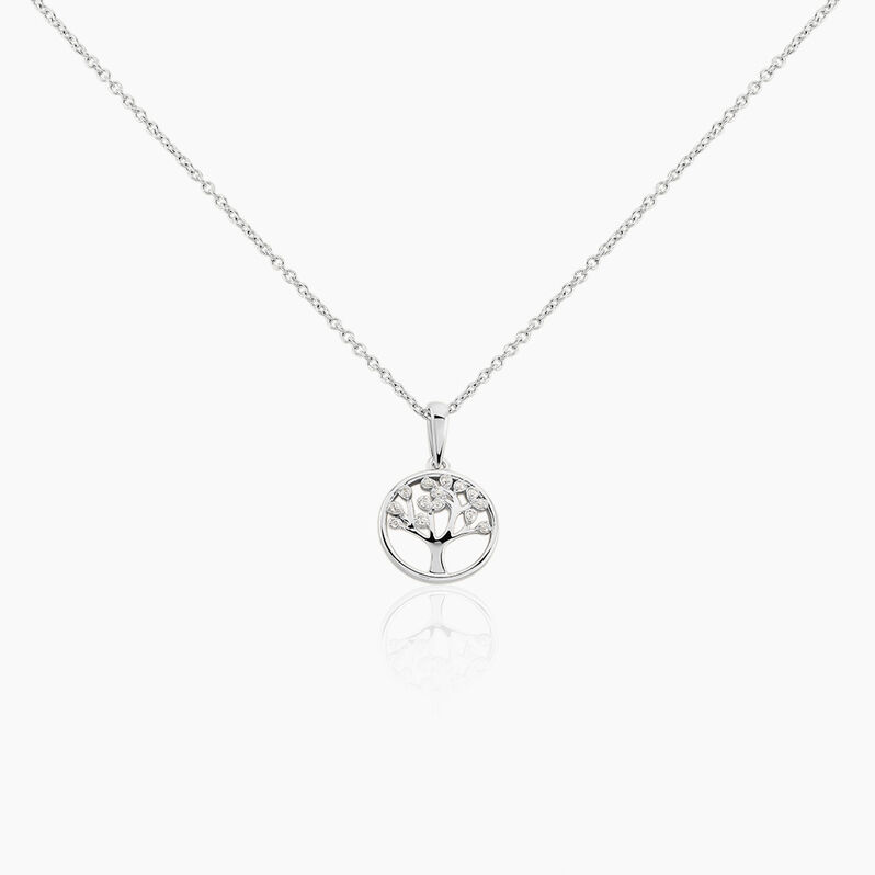 Collier Veva Argent Weiss Oxyde De Zirconium - Spannringe Damen | OROVIVO