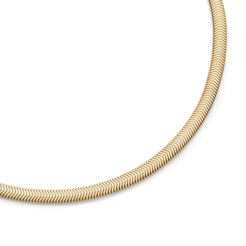 NATASHA Damen Kette Silber vergoldet 925 B 4,3 mm - Halsketten Damen | OROVIVO