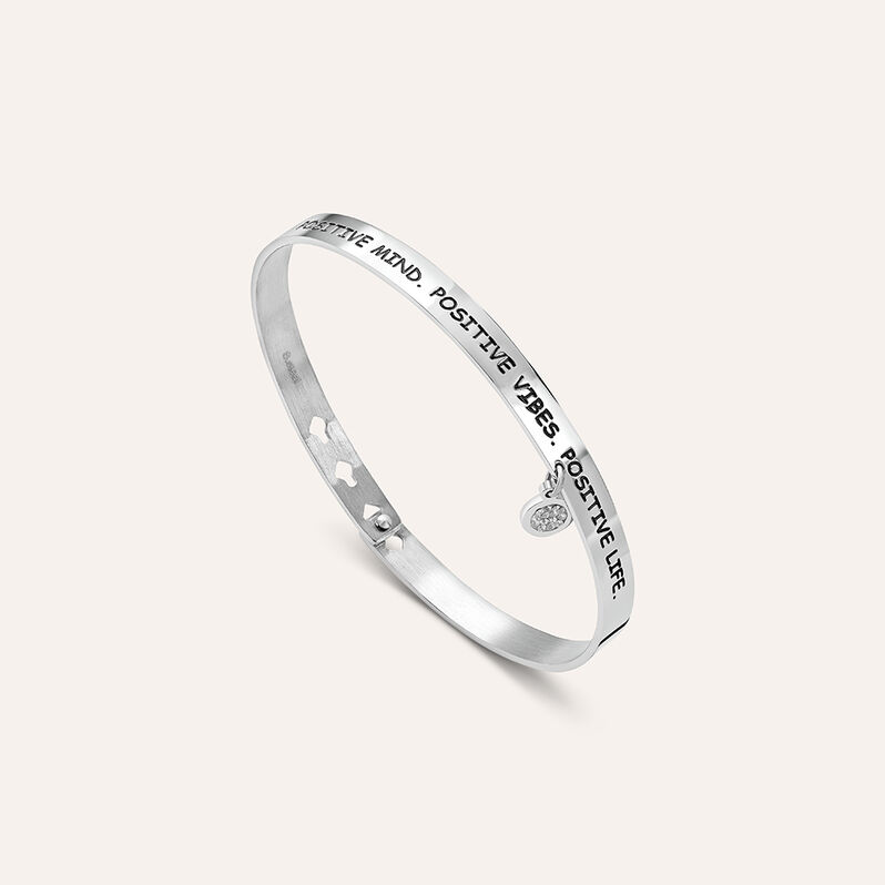 Bangle Sunrise Acciaio Cristallo - Spannringe Damen | OROVIVO