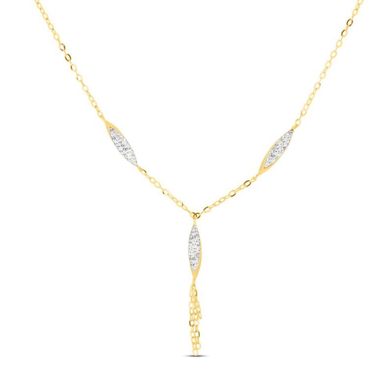 Collana Crystal Gold Oro Giallo Cristallo - Spannringe Damen | OROVIVO