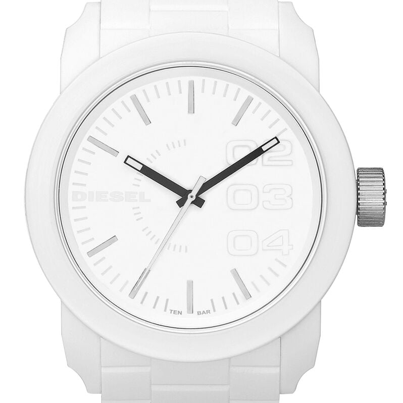 Orologio Uomo Diesel Double Down quadrante bianco DZ1436 - Spannringe Herren | OROVIVO