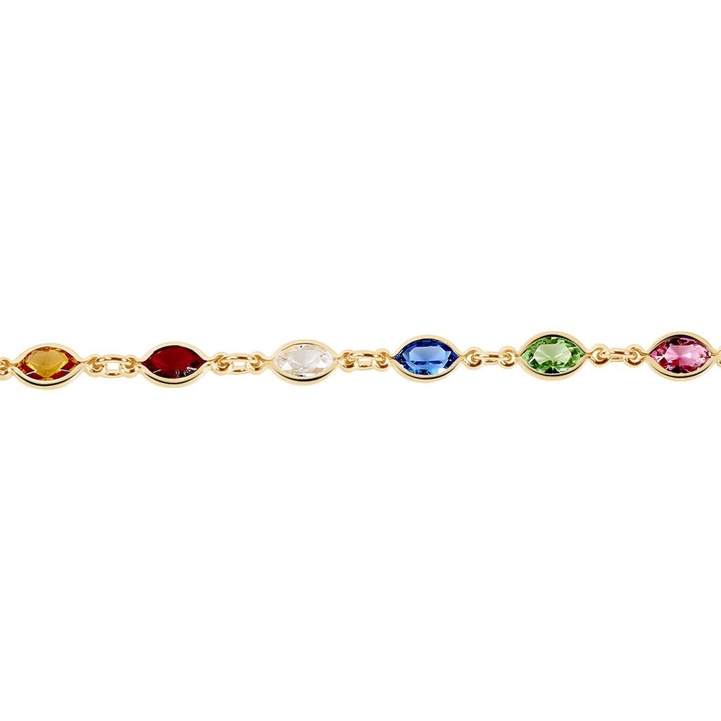 Damen Armband 18 Karat Vergoldet Multicolour Steine Ilvaae - Sommerschmuck Damen | OROVIVO