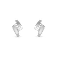 Damen Ohrstecker Weißgold 375 Diamant 0,04ct Dolene 