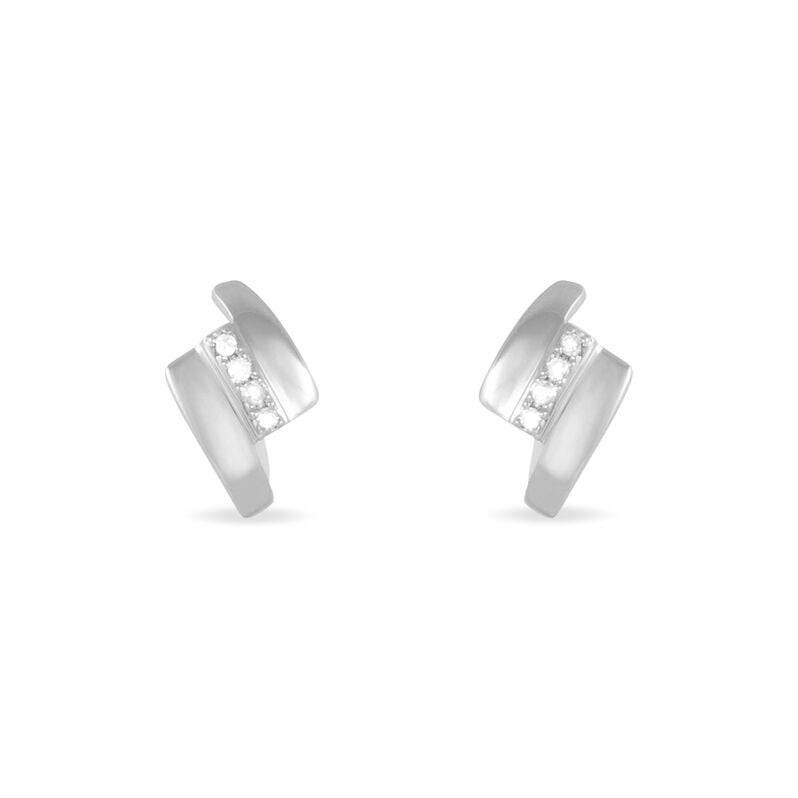 Damen Ohrstecker Weißgold 375 Diamant 0,04ct Dolene  - Ohrstecker Damen | OROVIVO