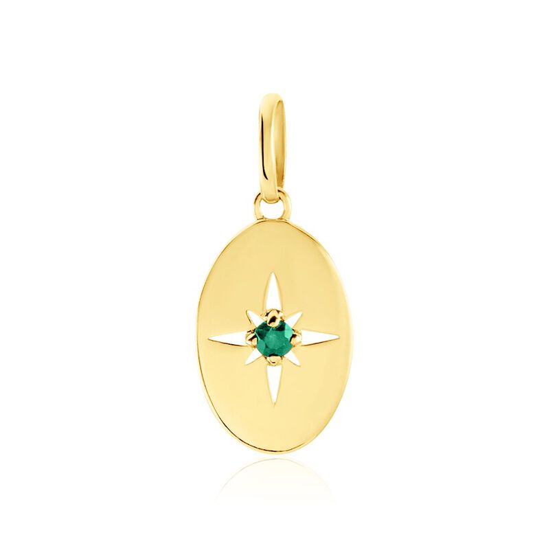 Pendentif Melchior Or Jaune Emeraude - Spannringe Damen | OROVIVO