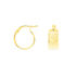 ASMA DIAMANTE ZEBR Damen Creolen Gold 375 (9 Karat)