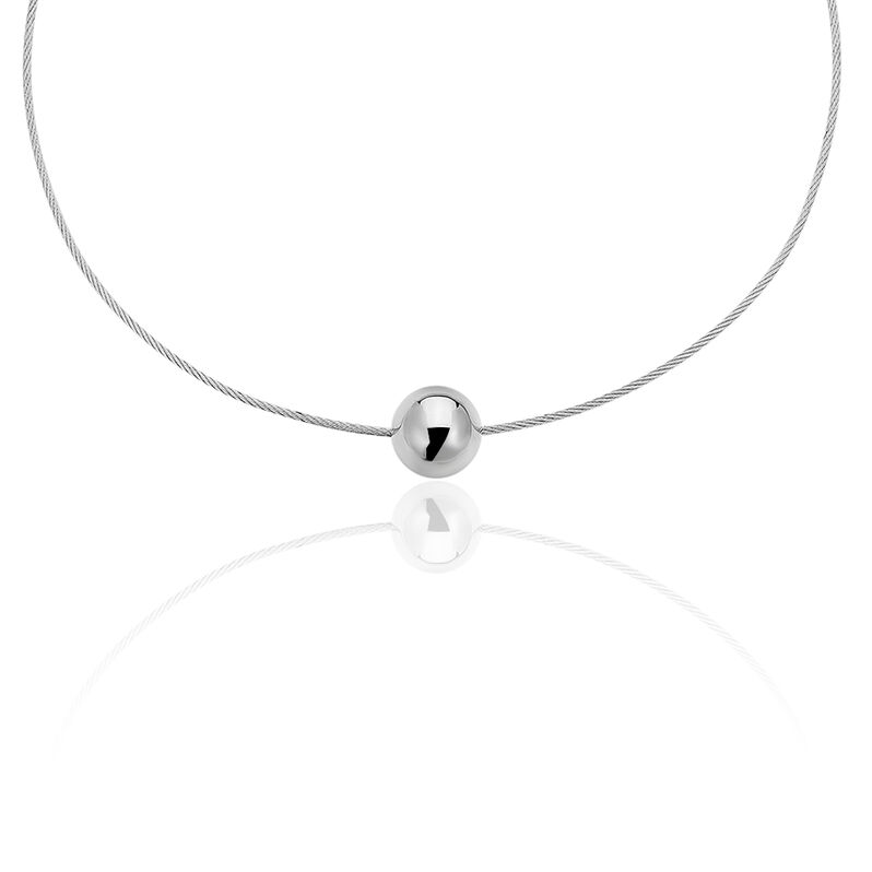 Collier Kolia Acier Blanc - Spannringe Damen | OROVIVO