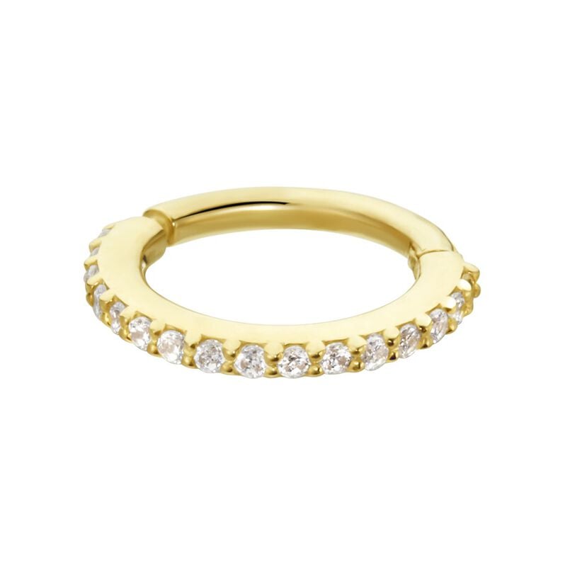 Piercing D'oreille Or Jaune Amaranthe Oxydes De Zirconium - Schmuck mit Stein Damen | OROVIVO