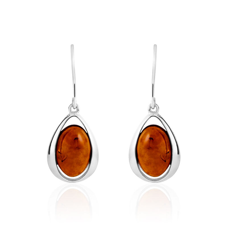 Boucles D'oreilles Argent Ambre - Spannringe Damen | OROVIVO