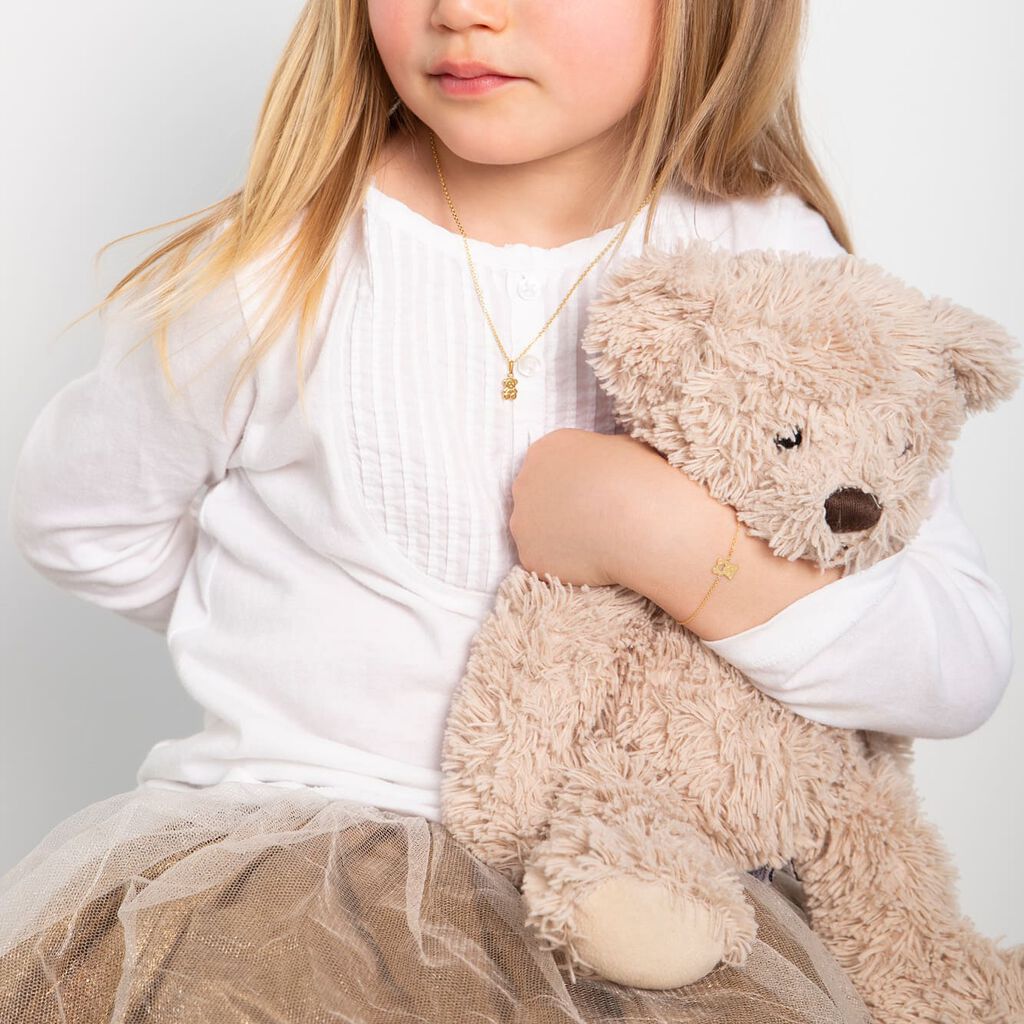 Kinderanhänger Gold 375 Bär  - Schmuckanhänger Kinder | OROVIVO