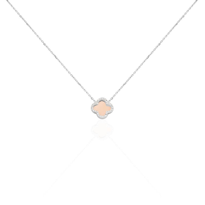 Collier Maylice Or Bicolore Trefle - Spannringe Damen | OROVIVO