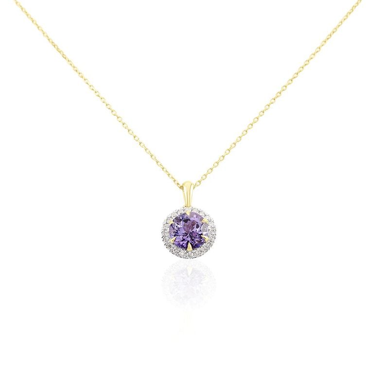 CATHERINE Damen Kette Gold 585 (14 Karat) Tansanit Blau 1,4 ct - Halsketten Damen | OROVIVO