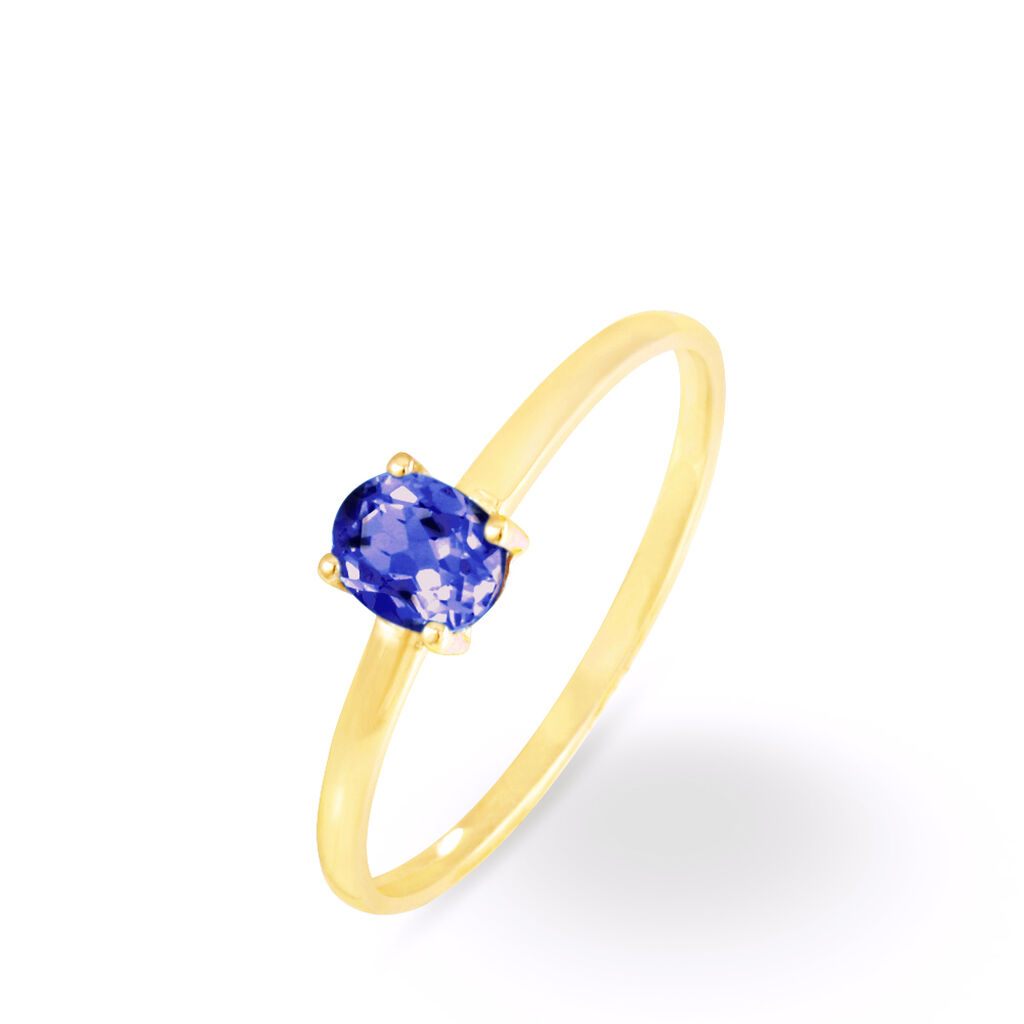 Bague Lily Or Jaune Tanzanite - Spannringe Damen | OROVIVO
