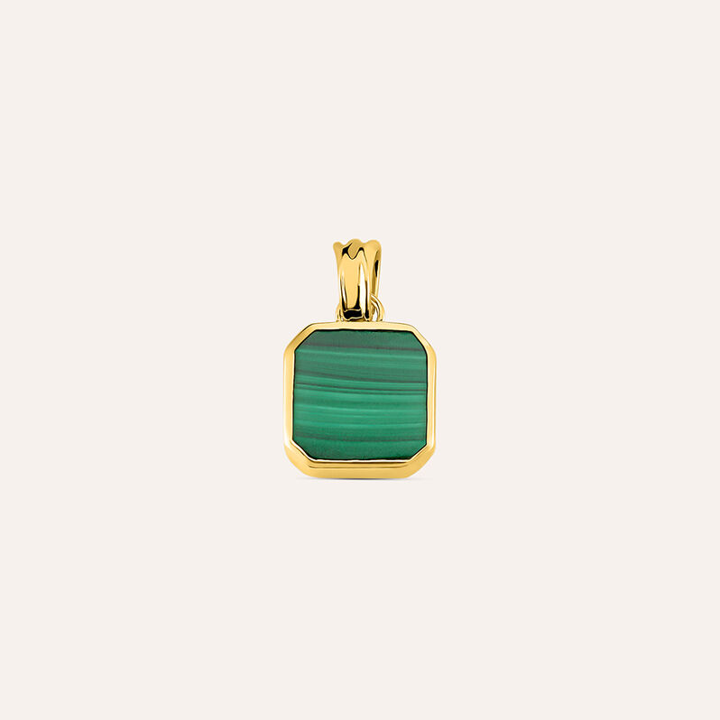 Pendente L'homme Or Oro Giallo Malachite - Spannringe Herren | OROVIVO