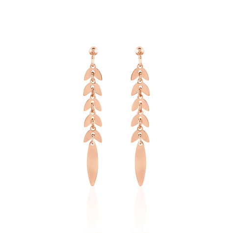 Damen Ohrstecker Lang Silber 925 Rosé Vergoldet  - Ohrringe Damen | OROVIVO