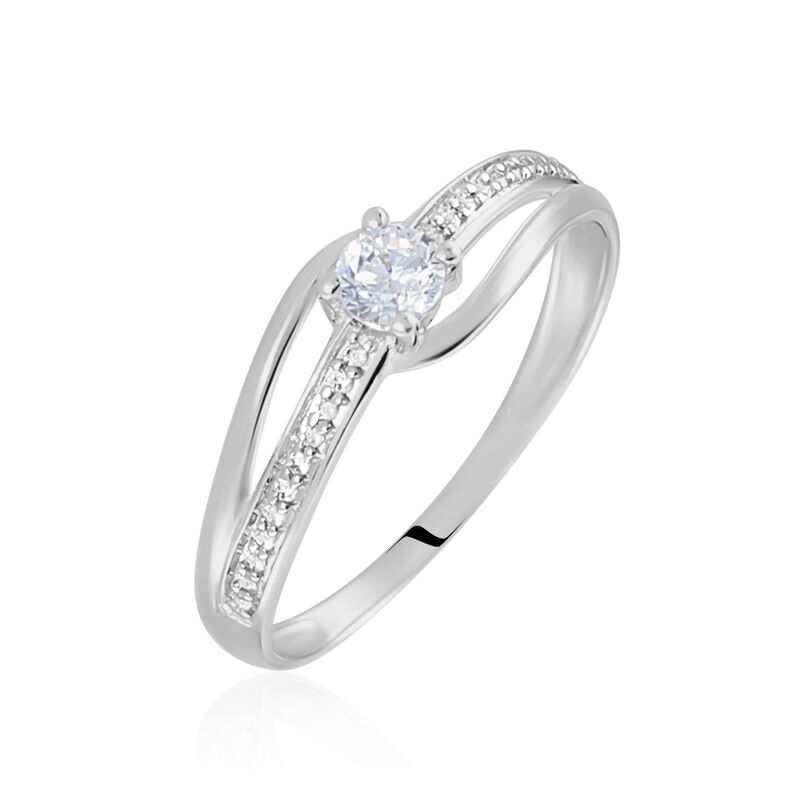 Bague Armelle Or Weiss  Oxyde De Zirconium - Spannringe Damen | OROVIVO