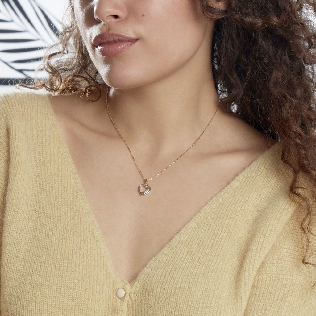 Collier Plaqué Or Et Oxyde - Spannringe Damen | OROVIVO