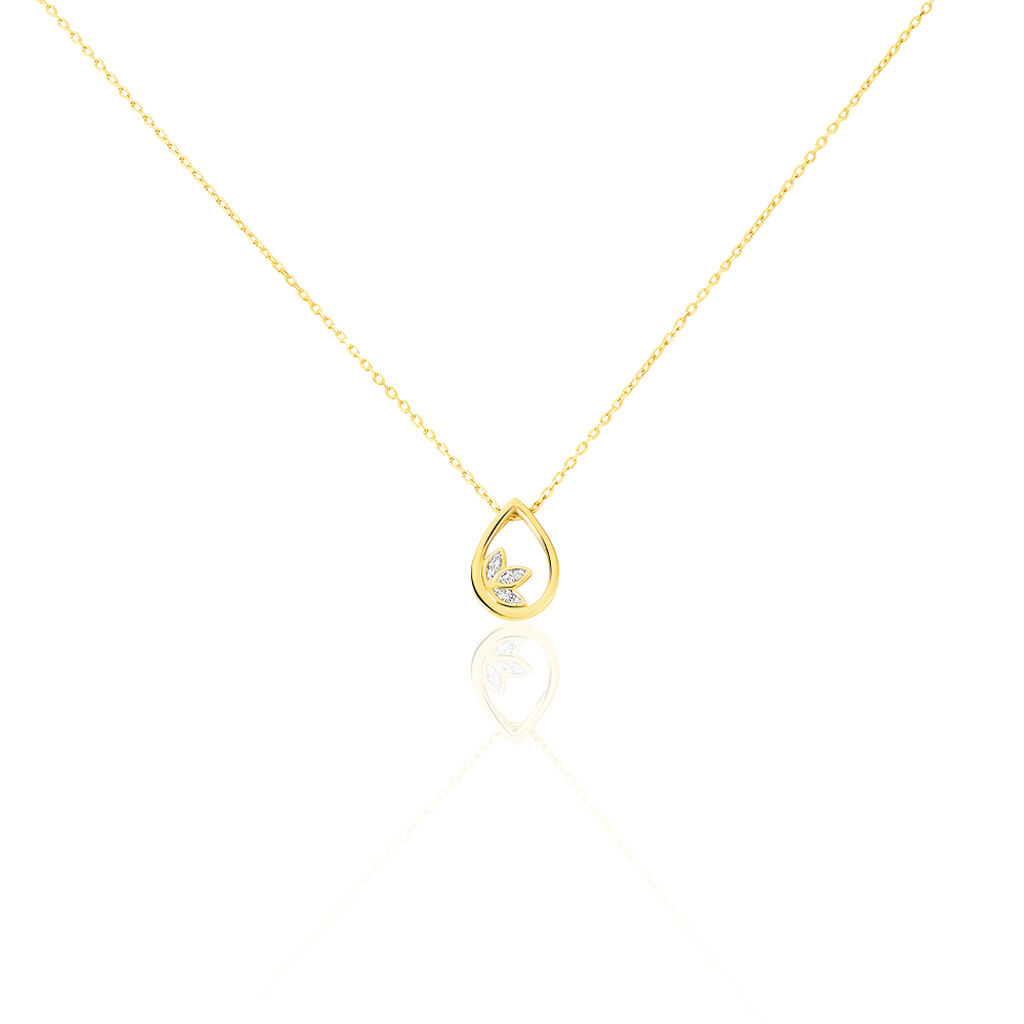 Collier Angelyna Or Jaune Goutte Diamant - Spannringe Damen | OROVIVO