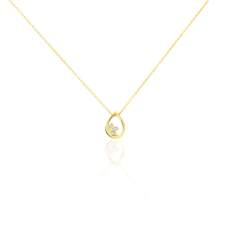 Collier Angelyna Or Jaune Goutte Diamant - Spannringe Damen | OROVIVO