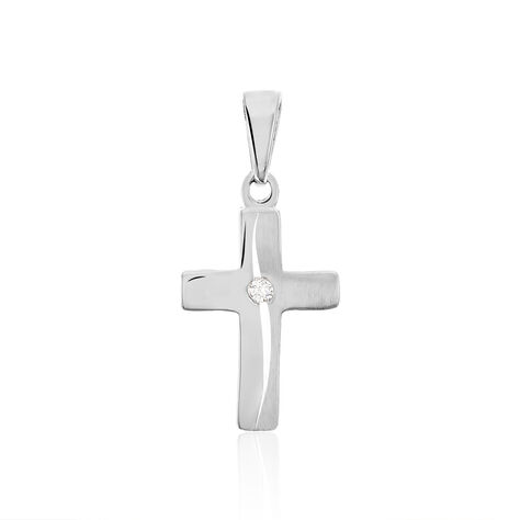 Kreuz Anhänger Silber 925 Zirkonia Lydia - Schmuckanhänger Damen | OROVIVO