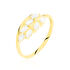 HINNA Damen Ring Gold 375 (9 Karat) Zirkonia Weiß 0,880 ct Blatt